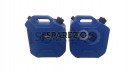 For Royal Enfield New Himalayan 450 RH-LH Blue Jerry Can Pair with Mount - SPAREZO